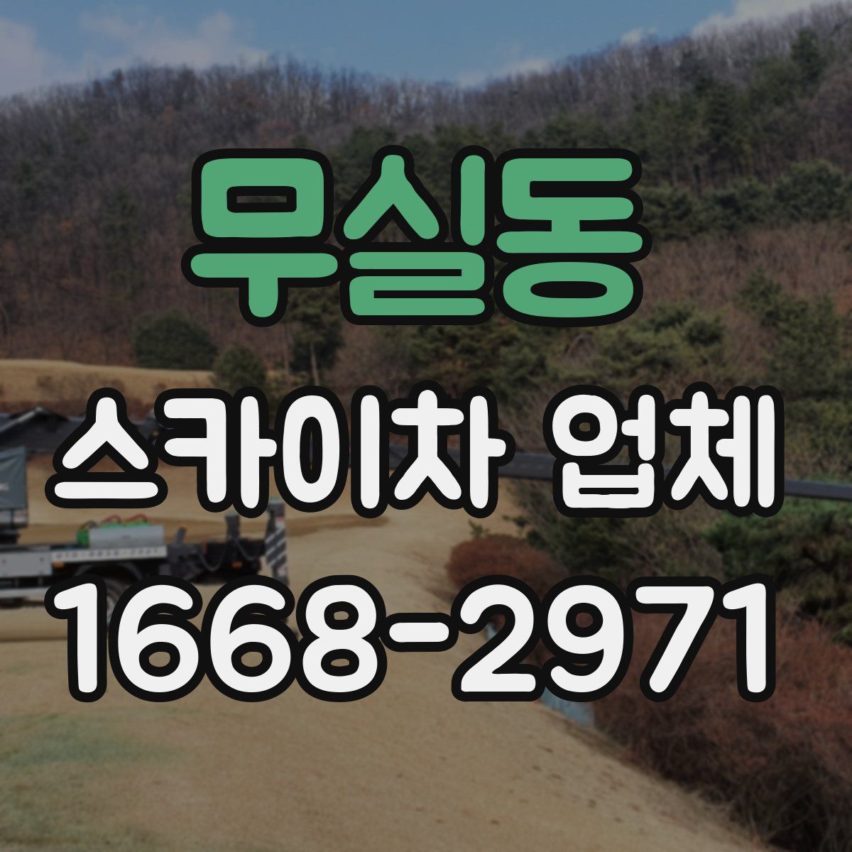 무실동 스카이차 업체