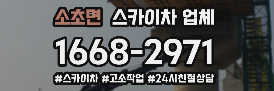 소초면 스카이차 업체