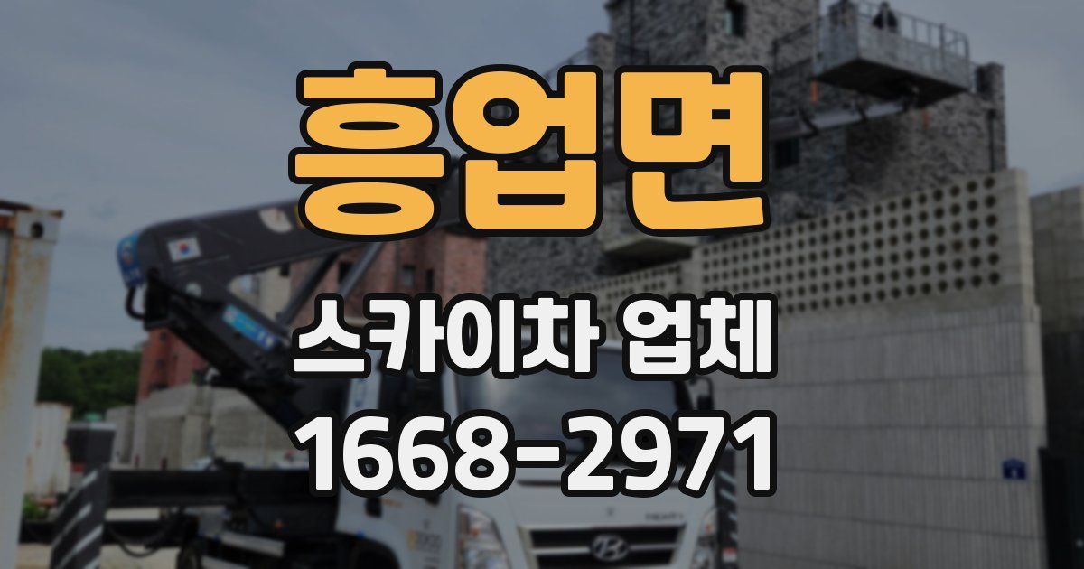 흥업면 스카이차 업체
