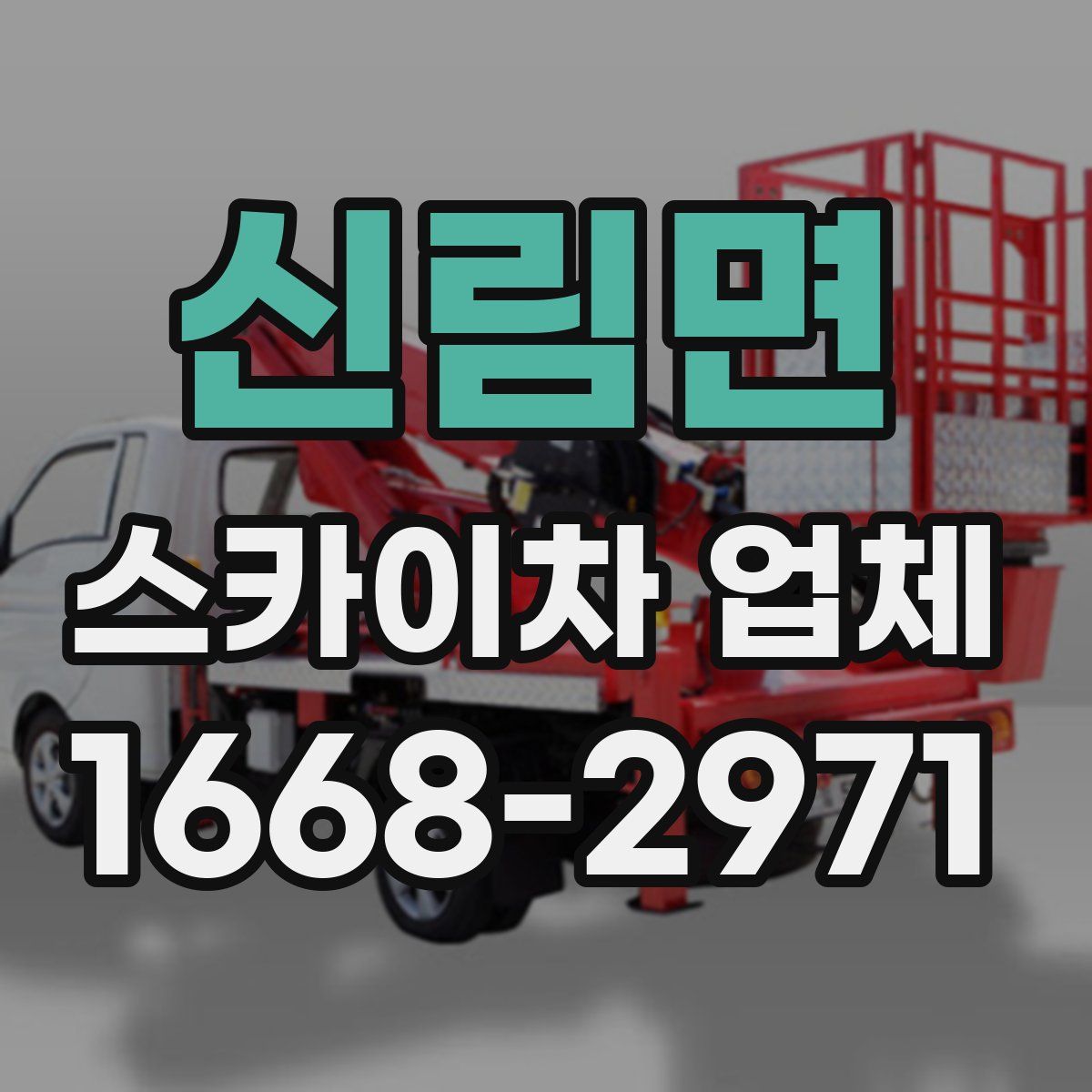 신림면 스카이차 업체