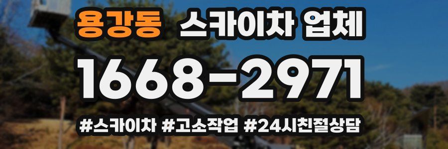 용강동 스카이차 업체