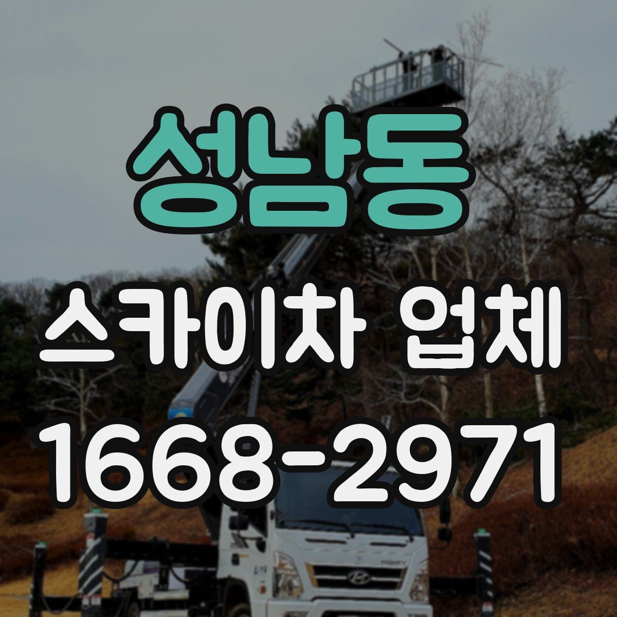성남동 스카이차 업체