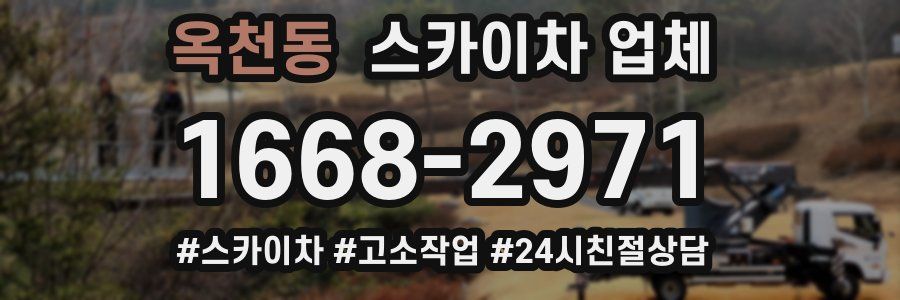 옥천동 스카이차 업체