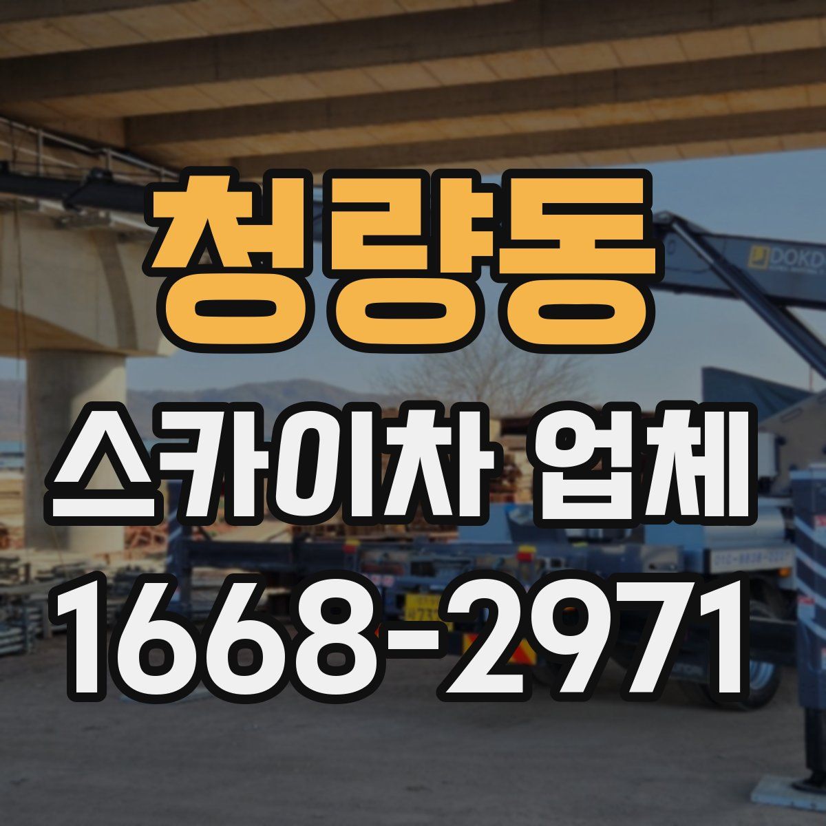 청량동 스카이차 업체