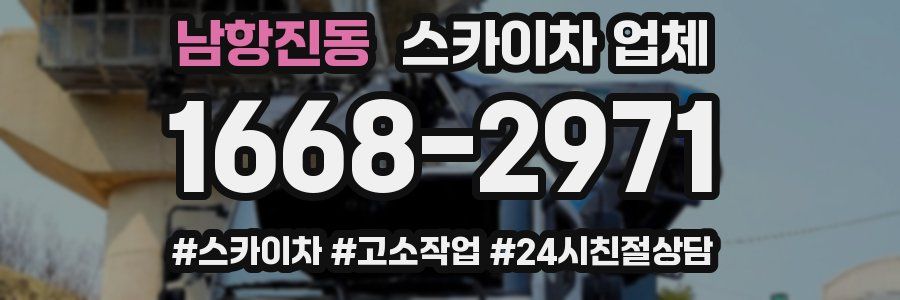 남항진동 스카이차 업체