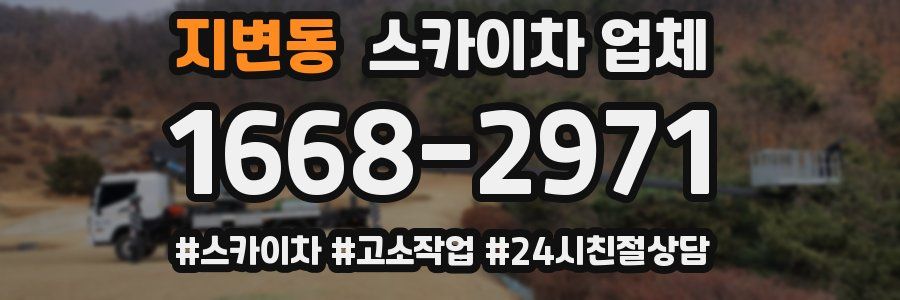 지변동 스카이차 업체