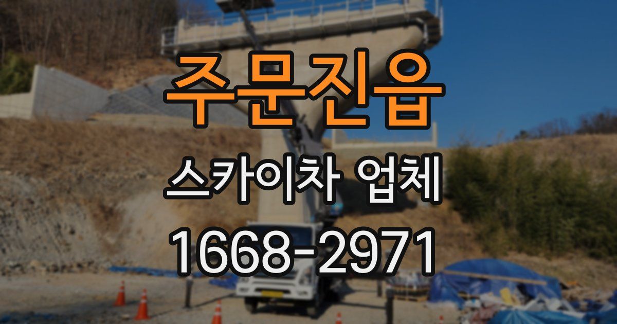 주문진읍 스카이차 업체