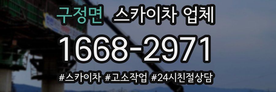구정면 스카이차 업체