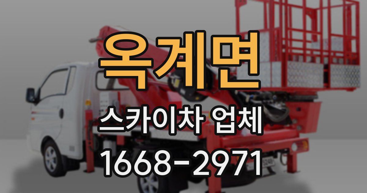 옥계면 스카이차 업체