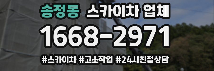 송정동 스카이차 업체