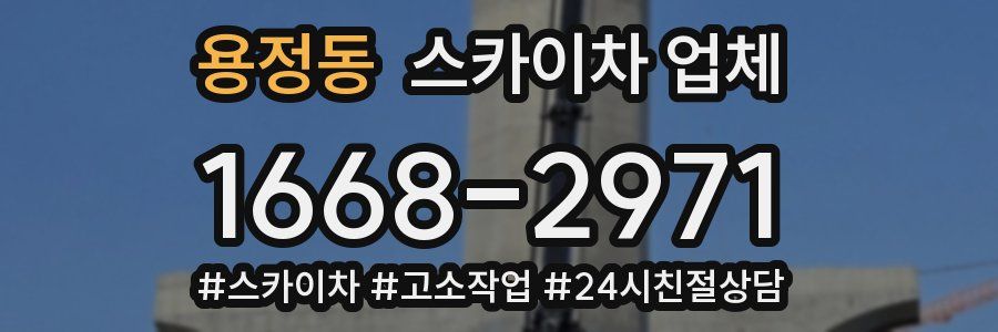 용정동 스카이차 업체