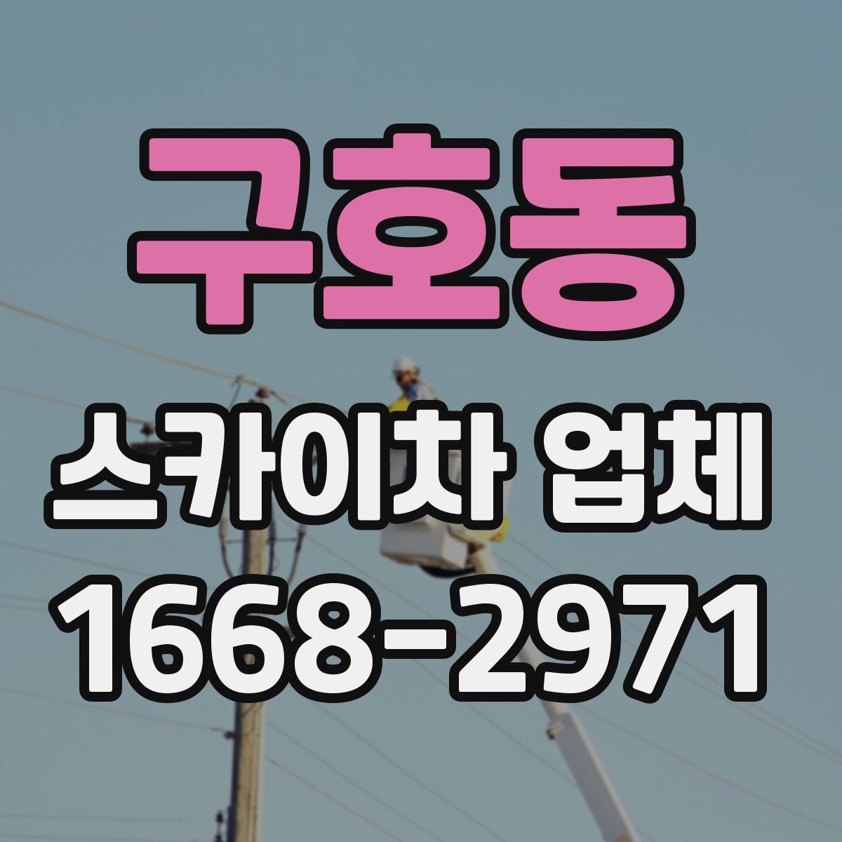 구호동 스카이차 업체