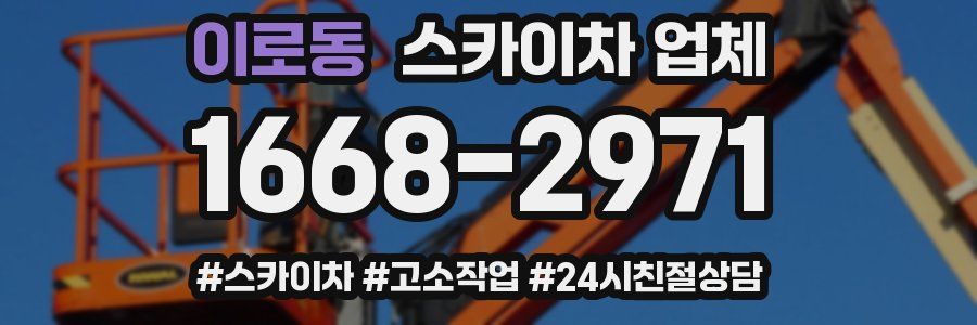 이로동 스카이차 업체