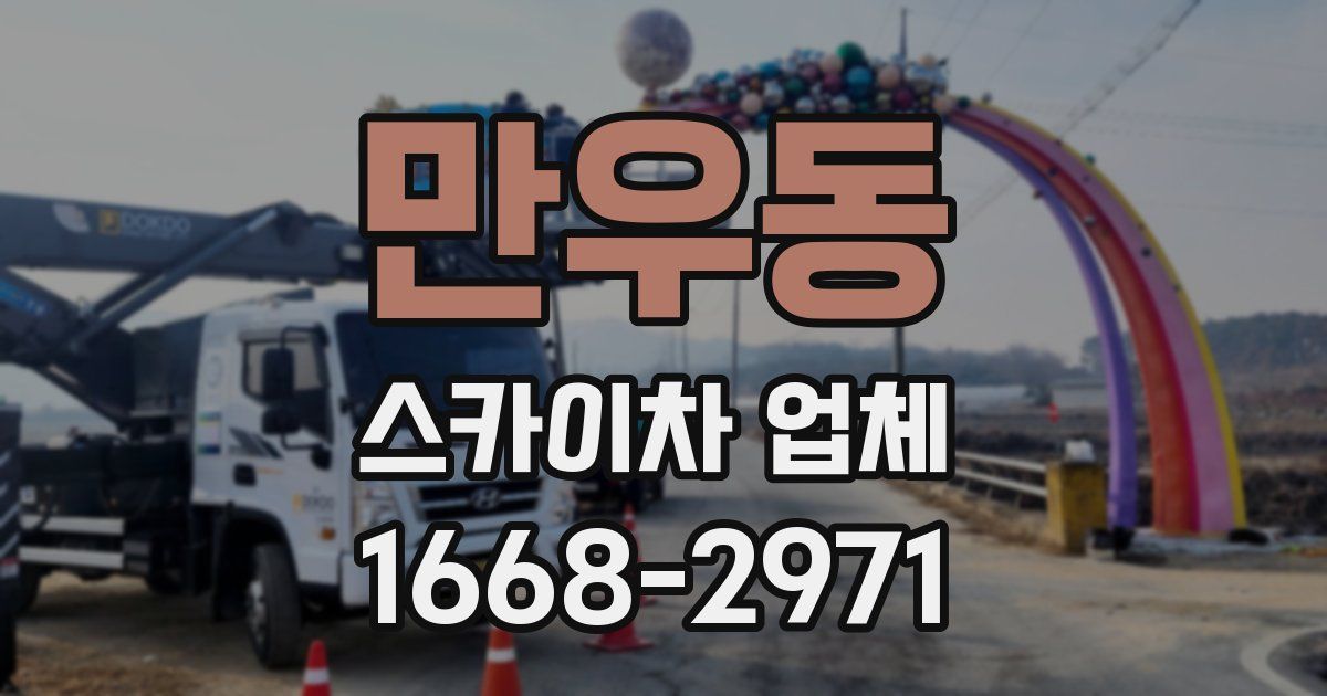 만우동 스카이차 업체