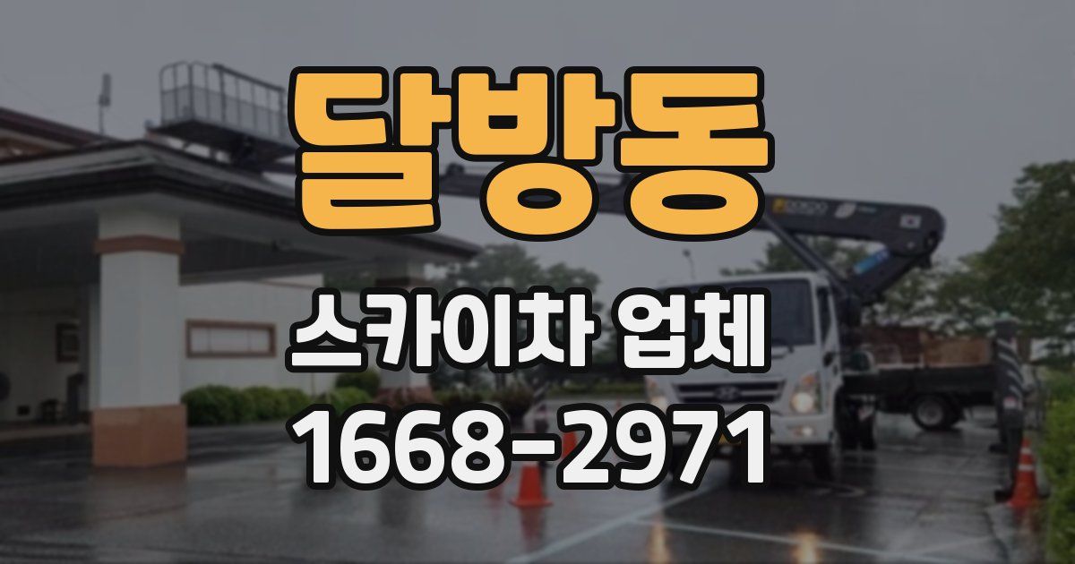 달방동 스카이차 업체