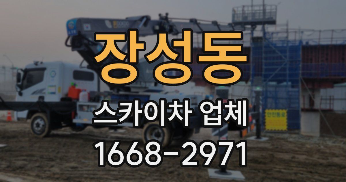 장성동 스카이차 업체