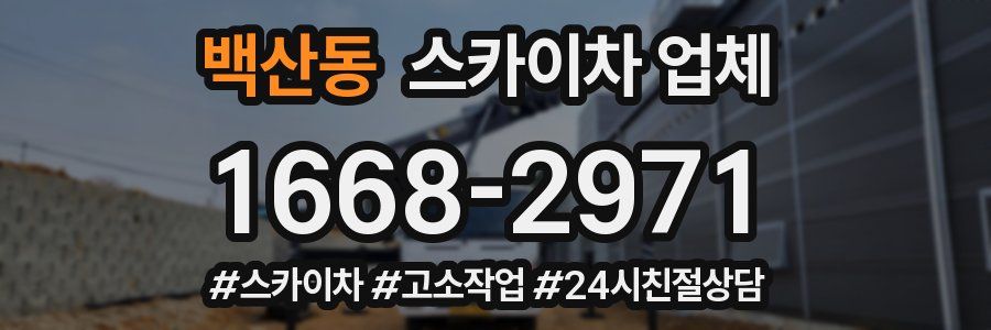 백산동 스카이차 업체