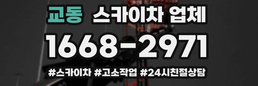 교동 스카이차 업체