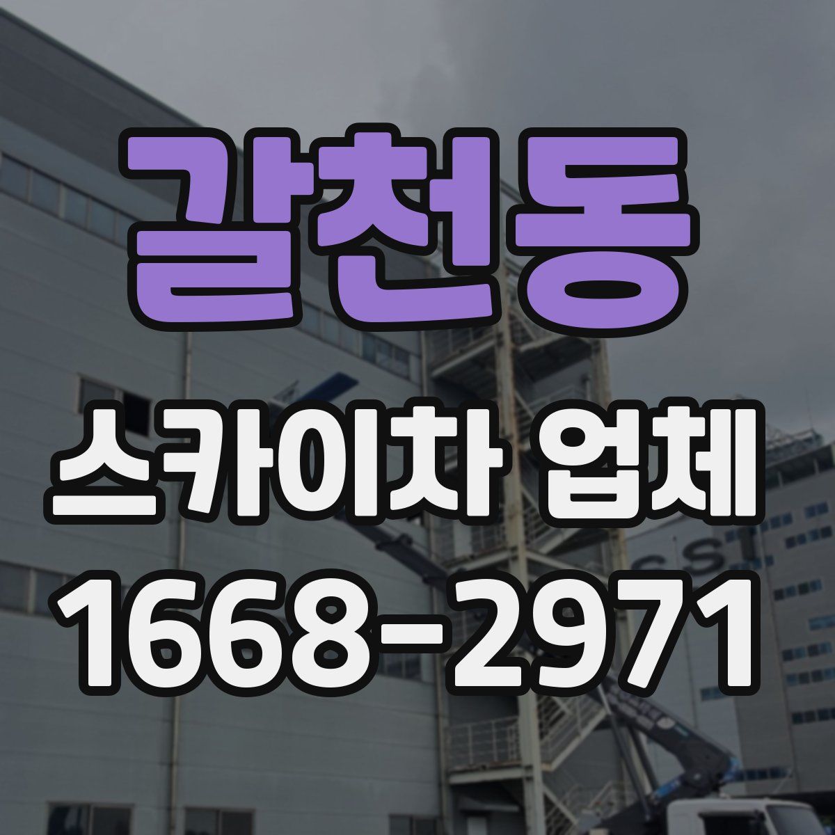 갈천동 스카이차 업체
