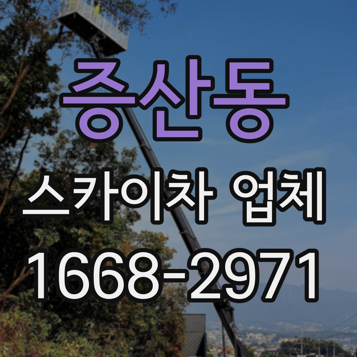 증산동 스카이차 업체
