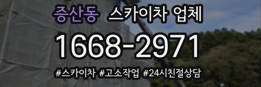 증산동 스카이차 업체