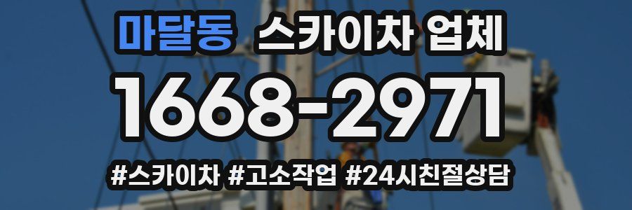 마달동 스카이차 업체