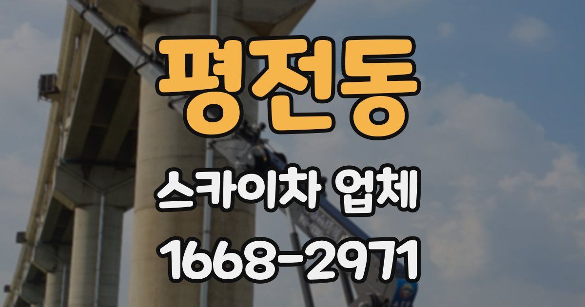 평전동 스카이차 업체