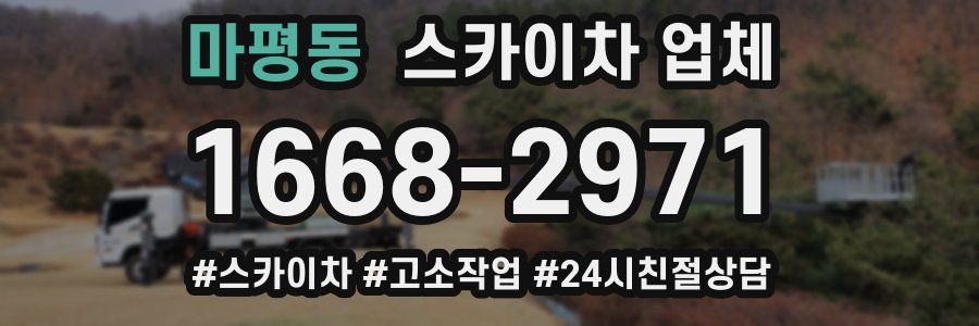 마평동 스카이차 업체