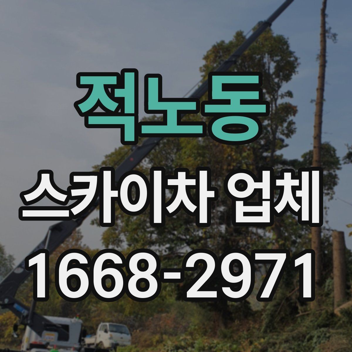 적노동 스카이차 업체 찾기 전 알아두면 좋은 기본 정보