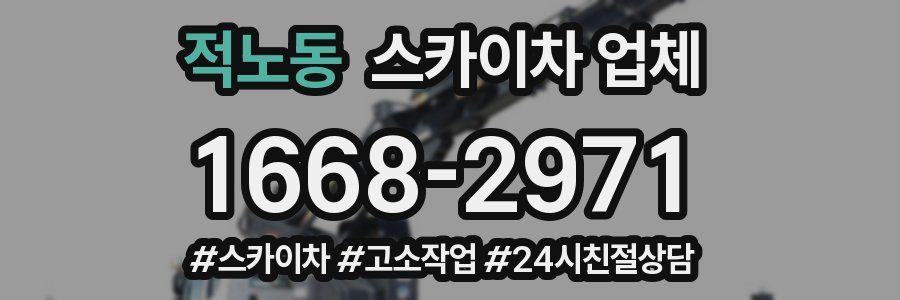 적노동 스카이차 업체