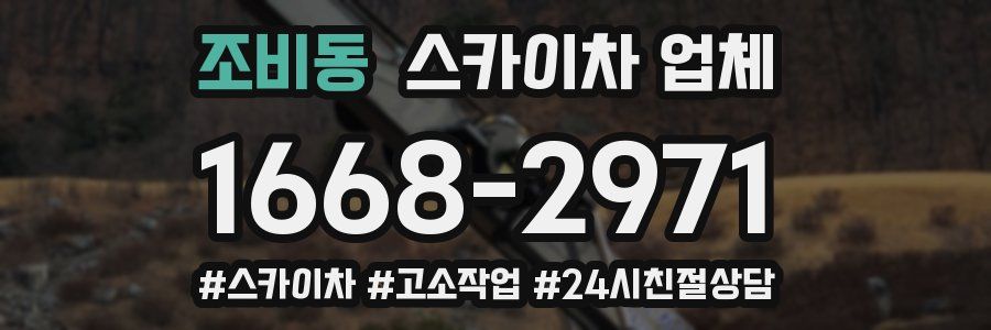 조비동 스카이차 업체
