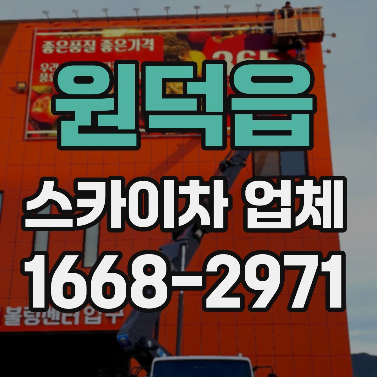 원덕읍 스카이차 업체