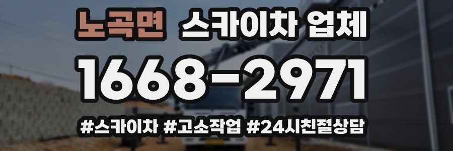 노곡면 스카이차 업체