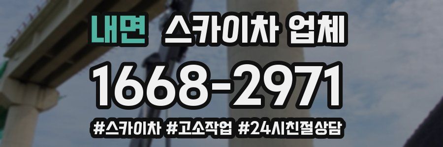 내면 스카이차 업체
