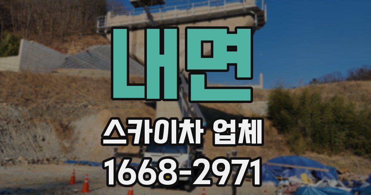 내면 스카이차 업체