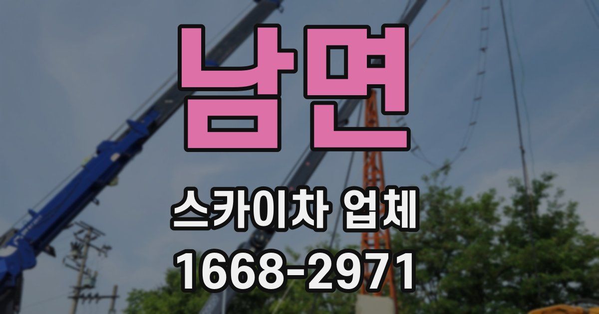 남면 스카이차 업체