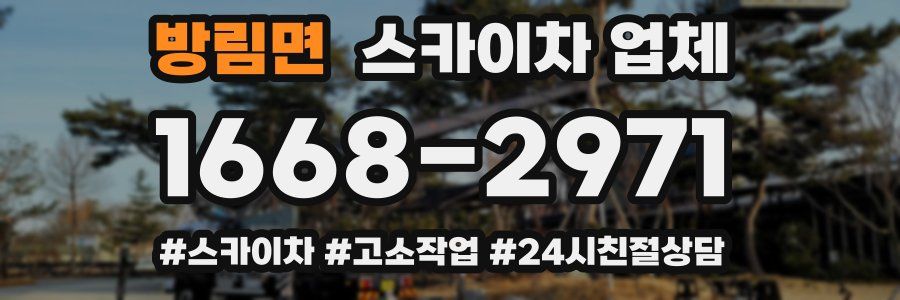 방림면 스카이차 업체