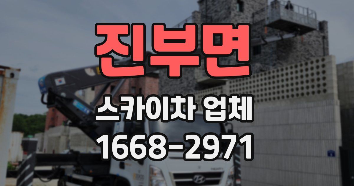 진부면 스카이차 업체