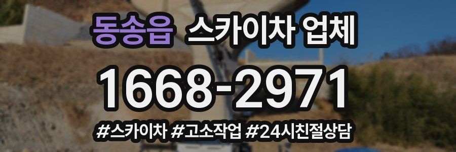 동송읍 스카이차 업체