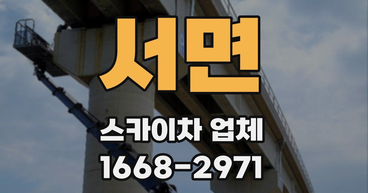 서면 스카이차 업체