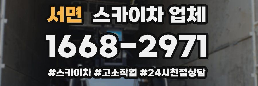 서면 스카이차 업체