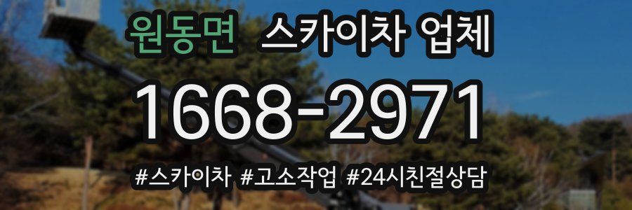 원동면 스카이차 업체
