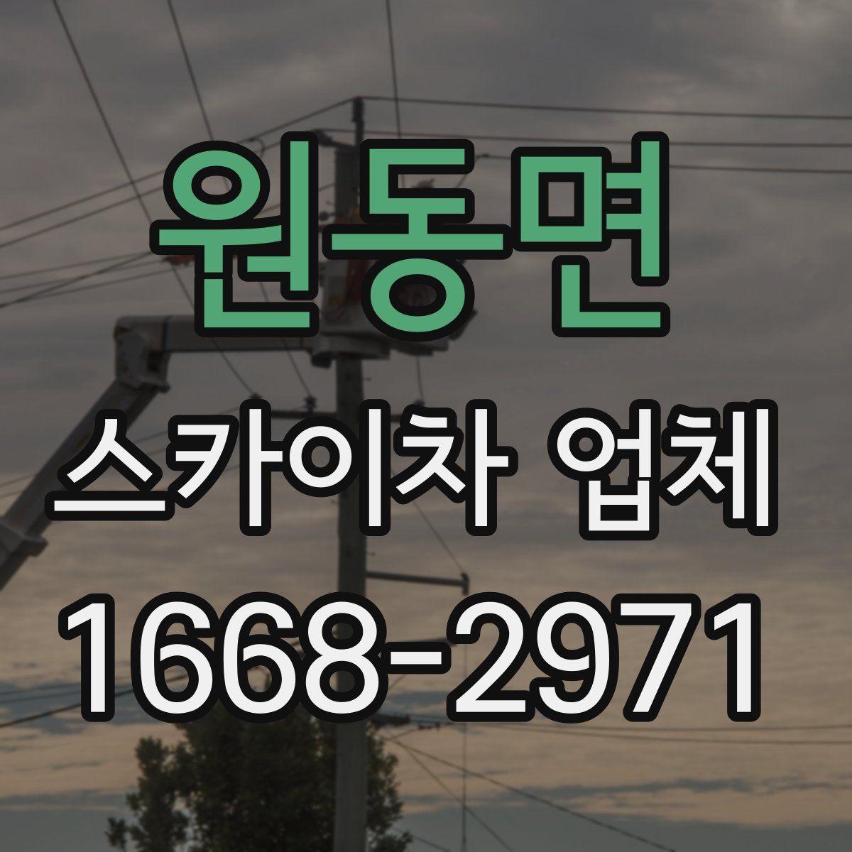 원동면 스카이차 업체