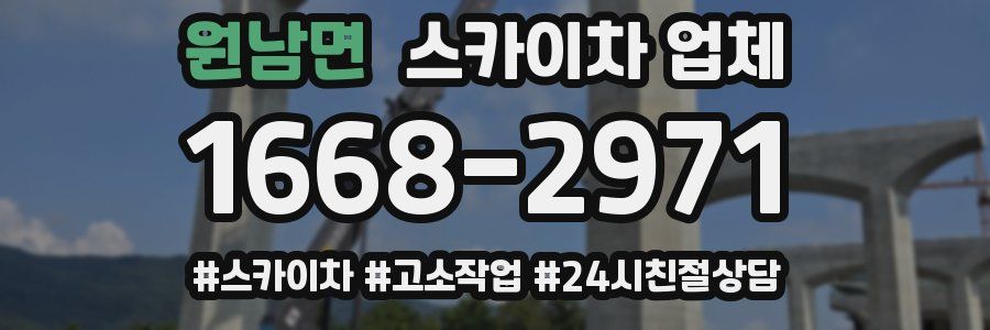 원남면 스카이차 업체