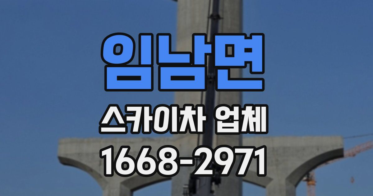 임남면 스카이차 업체