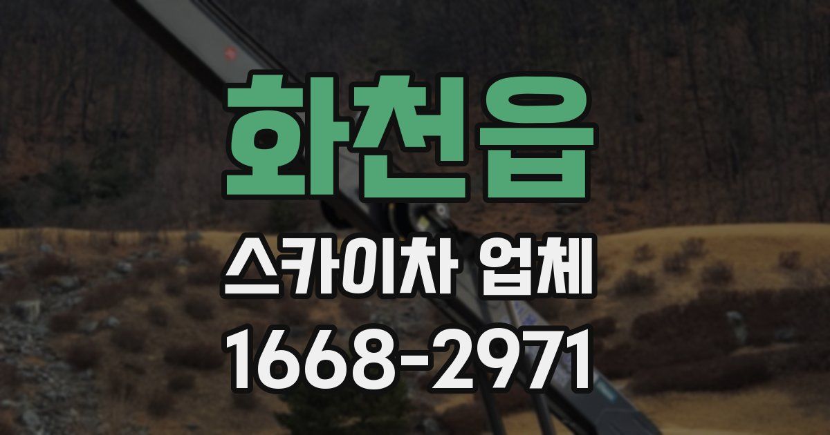 화천읍 스카이차 업체