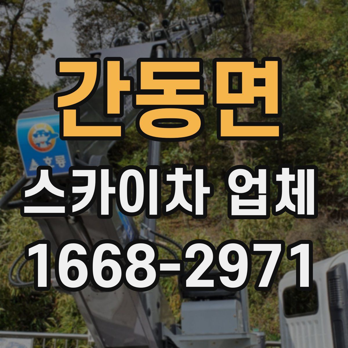 간동면 스카이차 업체