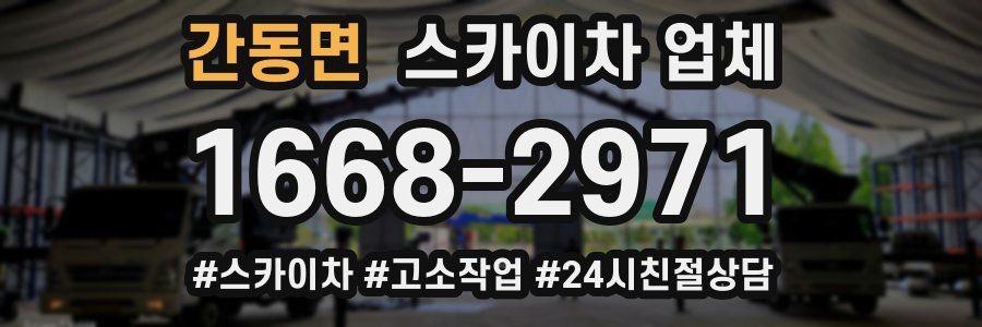 간동면 스카이차 업체