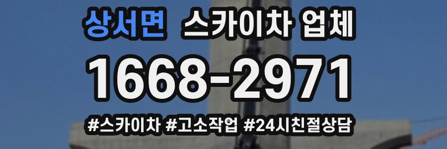 상서면 스카이차 업체