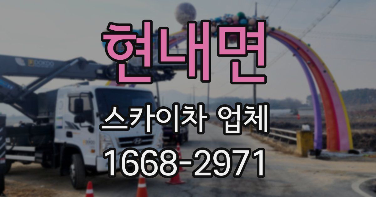 현내면 스카이차 업체